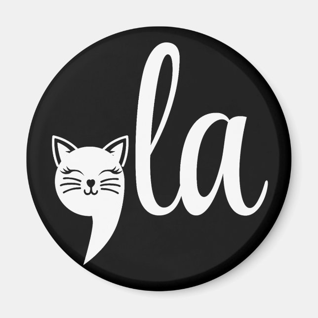 Comma La Kamala Harris - cat mamma för Kamala Magnet (Framsidan)