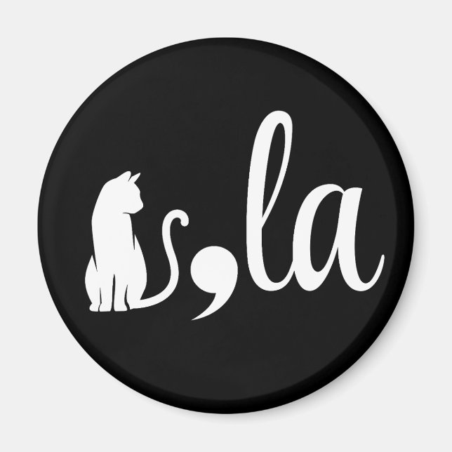Comma La Kamala Harris - cat mamma för Kamala Magnet (Framsidan)