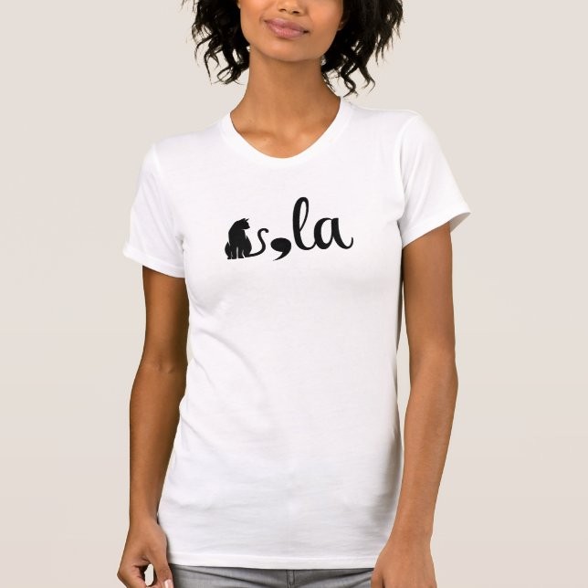 Comma La Kamala Harris - cat mamma för Kamala T Shirt (Framsida)