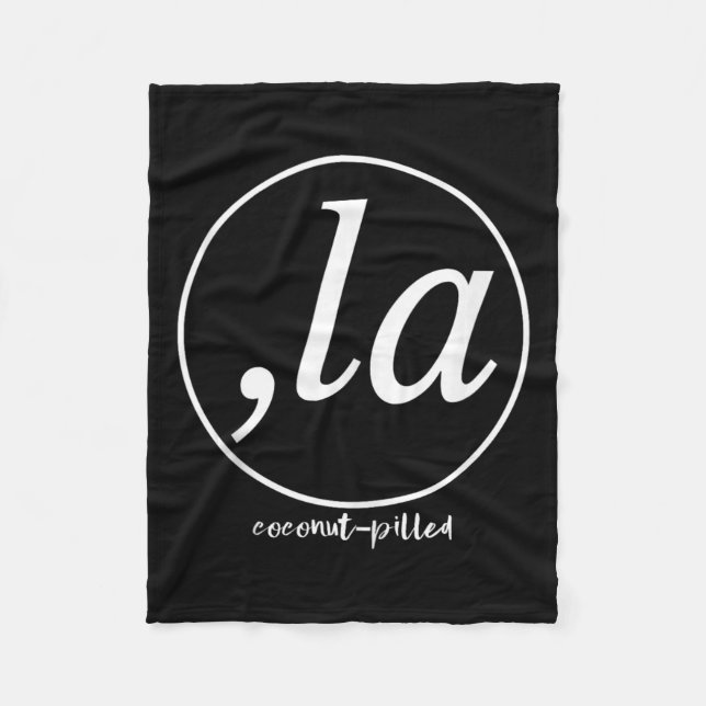 Comma La Kamala Harris Coconut Pilled Funny Quote Fleecefilt (Framsidan)