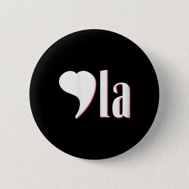 Comma La Kamala Harris Funny Democrat Support 2020 Knapp (Framsida)