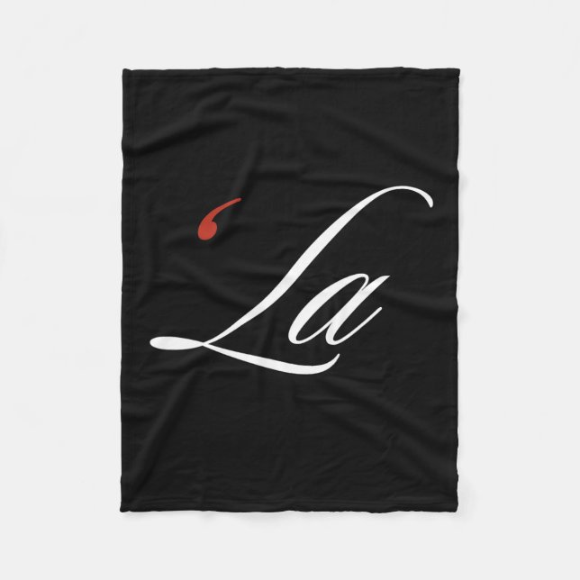 Comma La Kamala Harris Funny Punktation La Electi Fleecefilt (Framsidan)