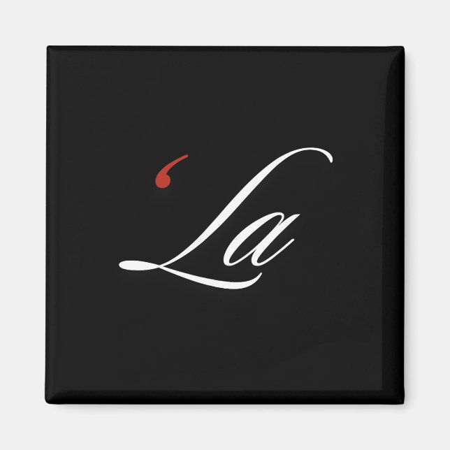 Comma La Kamala Harris Funny Punktation La Electi Magnet (Framsidan)