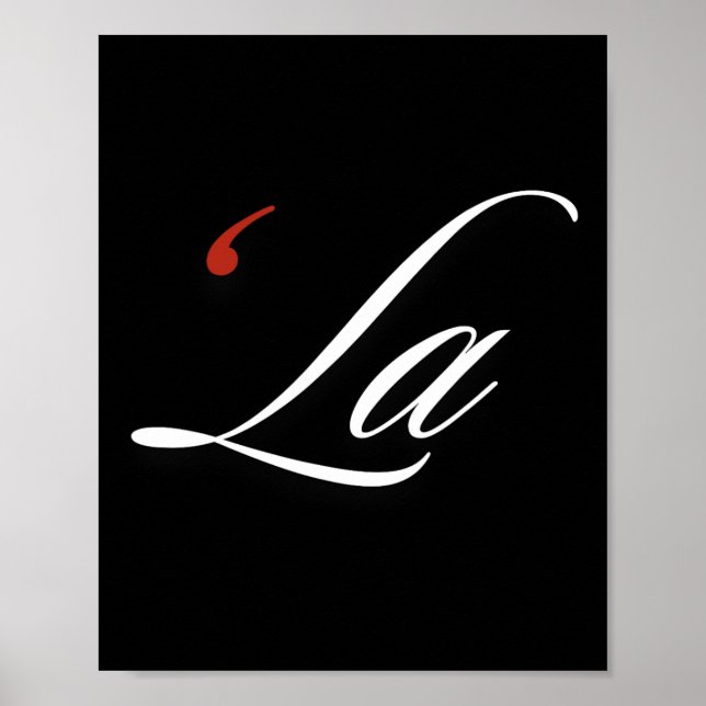 Comma La Kamala Harris Funny Punktation La Electi Poster (Framsidan)