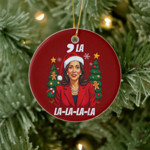 Comma La Kamala Harris jul Julgransprydnad Keramik