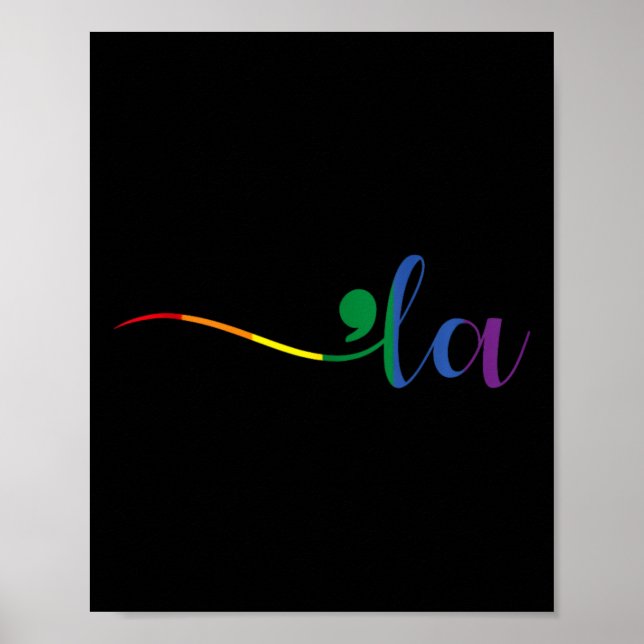 Comma La Kamala Harris Lgbt Cute Postive Val Poster (Framsidan)