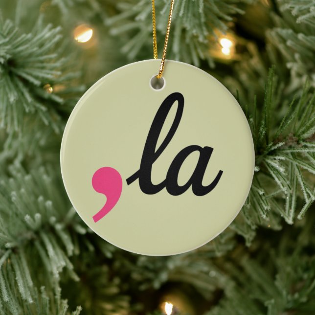 Comma La Kamala Harris President 2024 Stop Project Julgransprydnad Keramik (Träd)