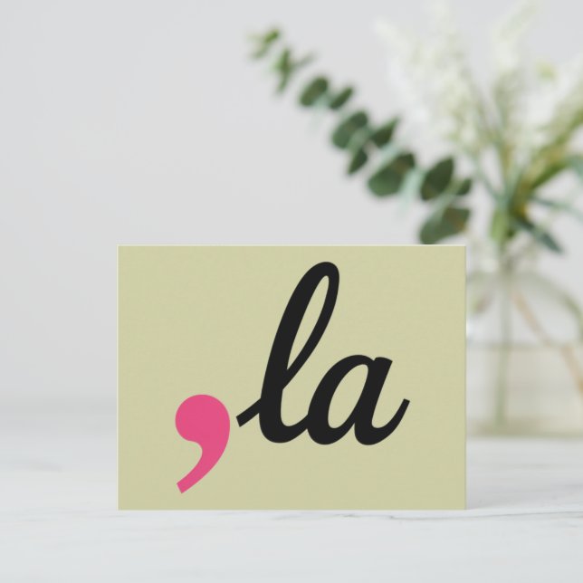 Comma La Kamala Harris President 2024 Stop Project Vykort (Stående Fram)