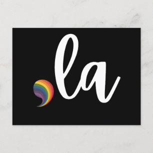 Comma La Kamala Harris Pride Rainbow LGBQ Gay Vykort