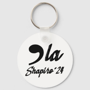 Comma-La Kamala Harris Shapiro 2024 Kursiv Nyckelring
