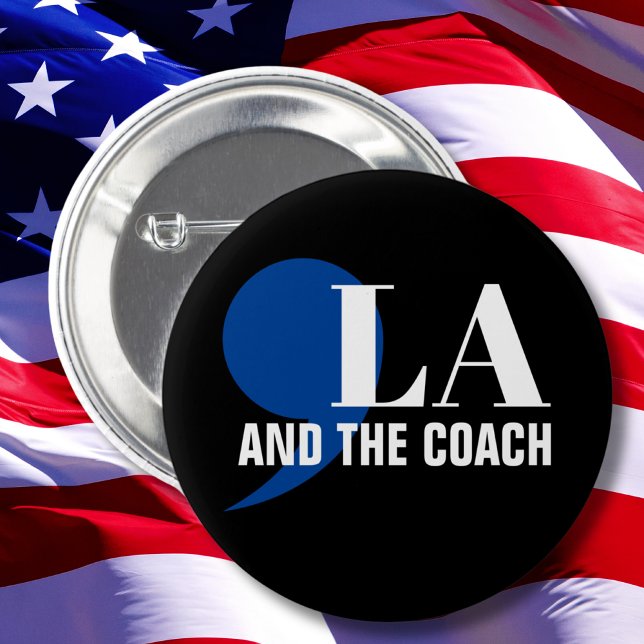 Comma La Kamala Harris Tim Walz Coach 2024 Commala Knapp (Skapare uppladdad)