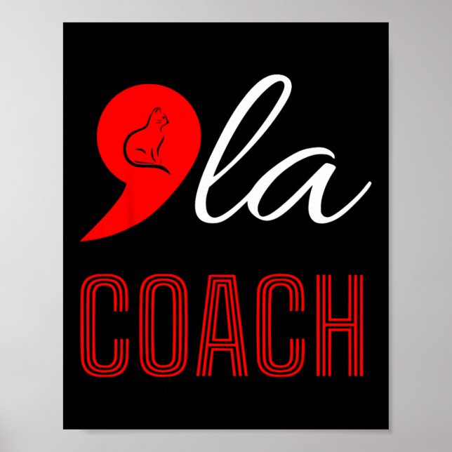 Comma La Kamala Harris Tim Walz Coach 2024 La Comm Poster (Framsidan)