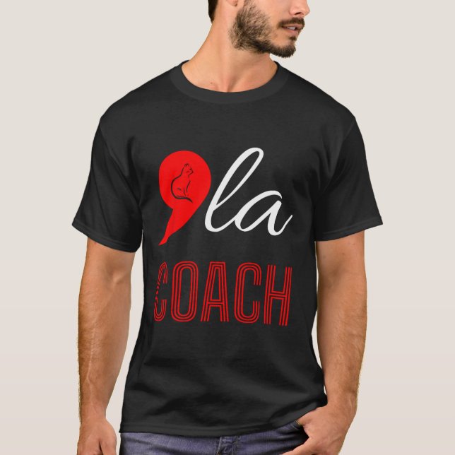 Comma La Kamala Harris Tim Walz Coach 2024 La Comm T Shirt (Framsida)