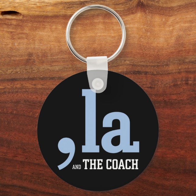 Comma La Kamala Harris Tim Walz Coach 2024 Nyckelring (Framsida)