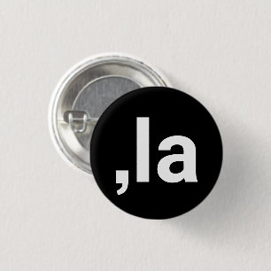 Comma La kamala modern typografi lustig svart Knapp