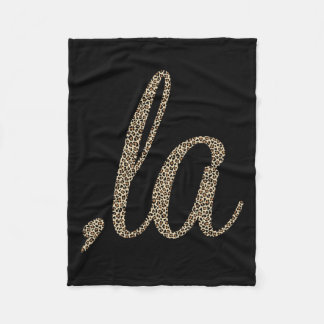 Comma La Leopard Print Funny Fleecefilt