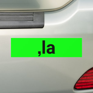 Comma La lusbrat kamala black neon grönt Bildekal