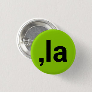 Comma La lusbrat kamala svarta lime grön Knapp