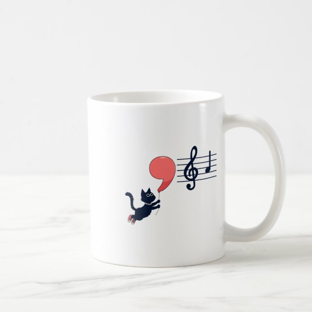 Comma La Musik noter Kamala Harris Music Teacher E Kaffemugg (Höger)