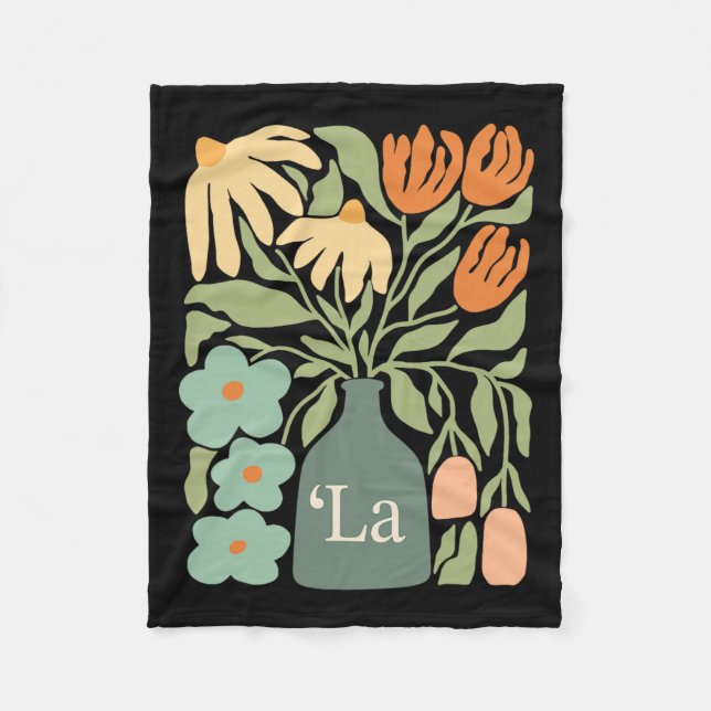 Comma La Subtle Boho Flowers Kamala Harris Fru P Fleecefilt (Framsidan)