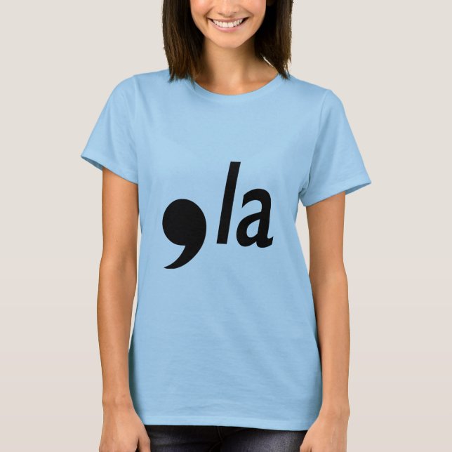 comma la t shirt (Framsida)