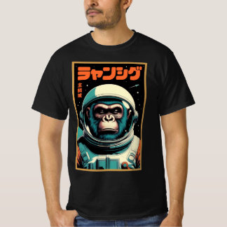 Commander Ape – Retro Futuristisk Rymdutforskare T Shirt