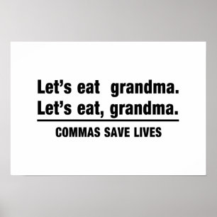 Commas Spara Grandmas Poster