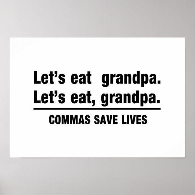 Commas Spara Grandpas Poster (Framsidan)