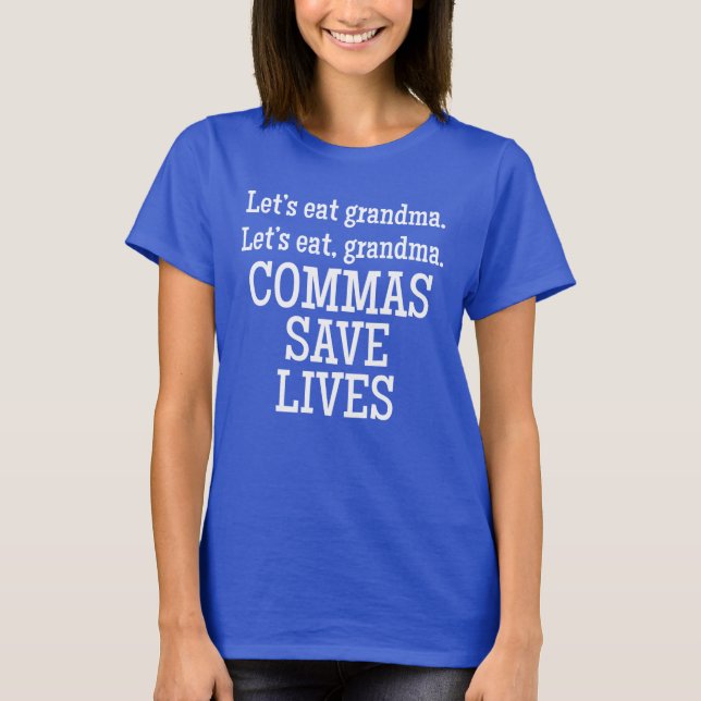 Commas Spara Lives T-Shirt (Framsida)