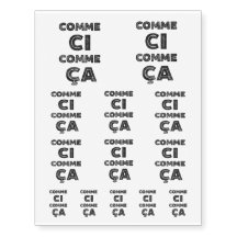 Comme Ci, Comme Ca - roliga uttryck