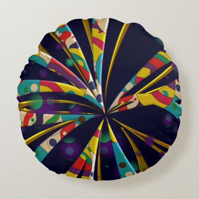 Comme un soleil  rund kudde (Framsidan)