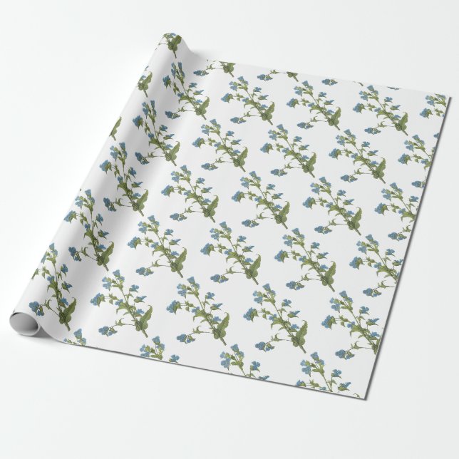 Commelina Blommönster Presentpapper (Utrullad)