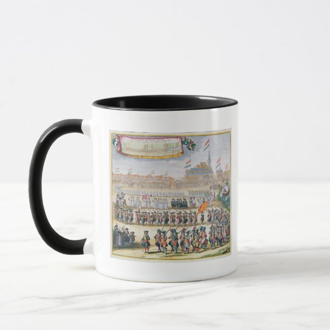 Commemoration av freden av Rijswijk, 1697 Mugg (Vänster)