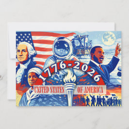 Commemorative 1776-2026 USA Semiquincentennial  Julkort