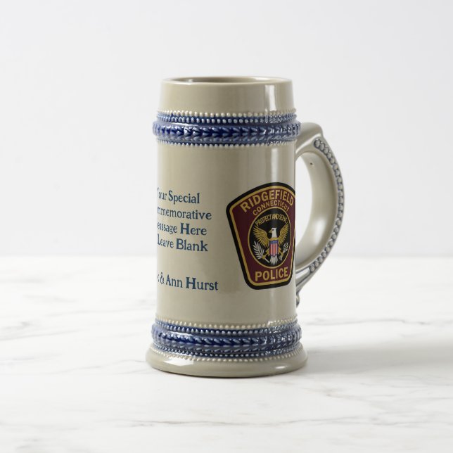 Commemorative Name Date Keepsake Stein Mug Sejdel (Framsida höger)
