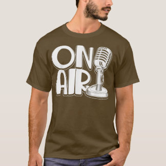 Commentator Microphone Podcasting Radio Musician T Shirt