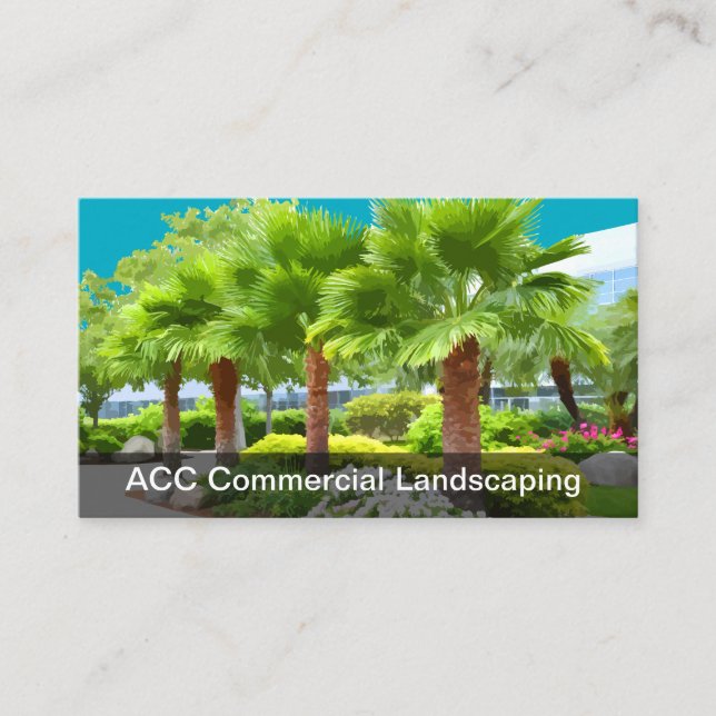 Commercial Office Landscaping Business Cards Visitkort (Framsida)