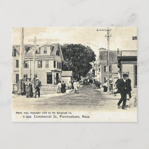 Commercial St, Provincetown, Vintage Vykort