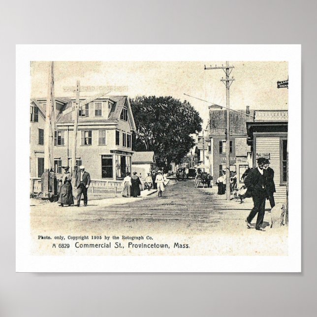 Commercial Street, Provincetown, 1905 Poster (Framsidan)