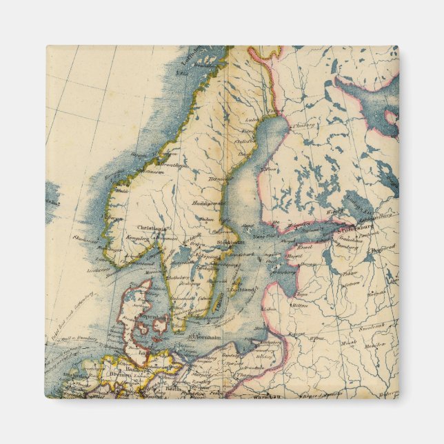 Commerciale Industrial Karta of Europe Magnet (Framsidan)