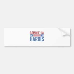 Commie-La Harris 2024 Funny Anti Kamala Harris Bildekal