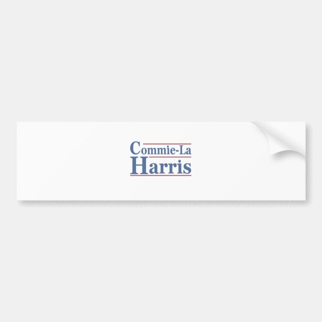 Commie-La Harris 2024 Funny Anti Kamala Harris Bildekal (Framsidan)