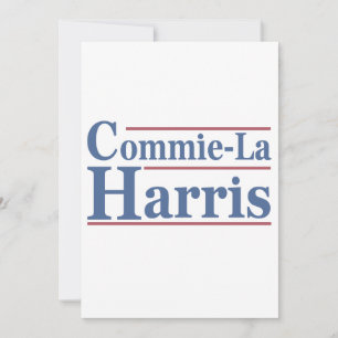 Commie-La Harris 2024 Funny Anti Kamala Harris Julkort