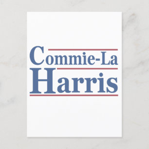 Commie-La Harris 2024 Funny Anti Kamala Harris Vykort