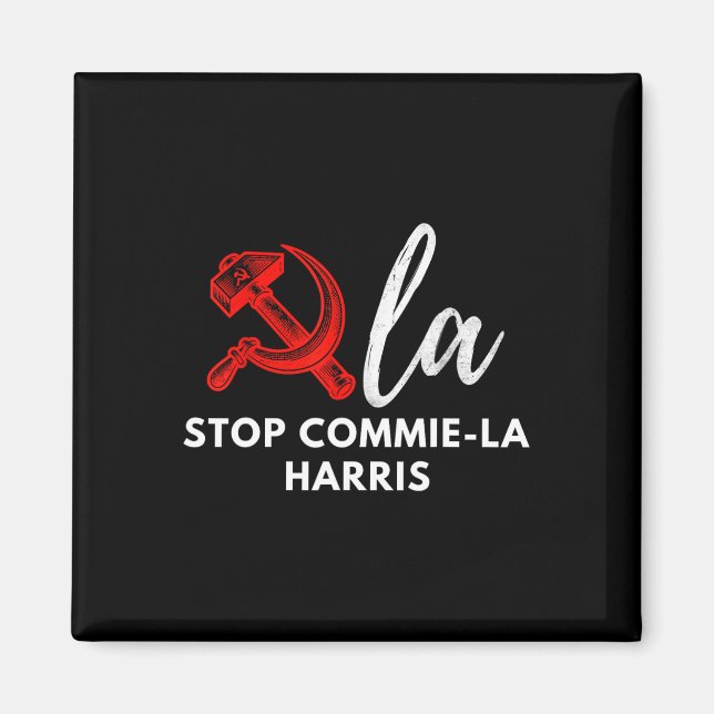 Commie-la Kamala Harris Tim Wheimer Coach 2024 La Magnet (Framsidan)