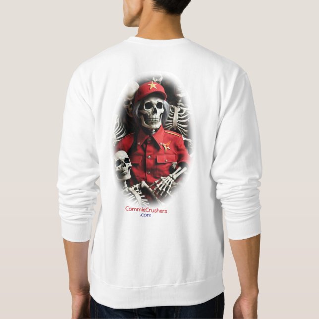 CommieCrushersDesign001 Lång Ärmad Tröja (Baksida)
