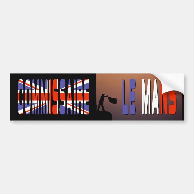 "Commissaire (UK) "vid flagmanen Bildekal (Framsidan)