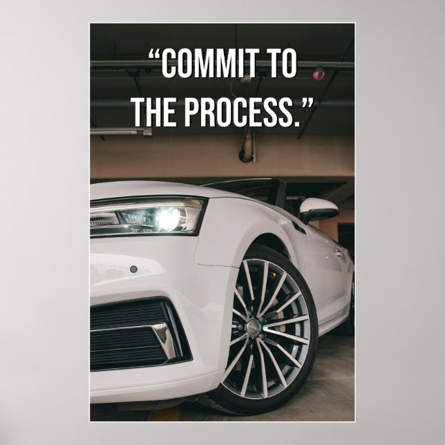 Commit to the Process Citat Poster (Framsidan)