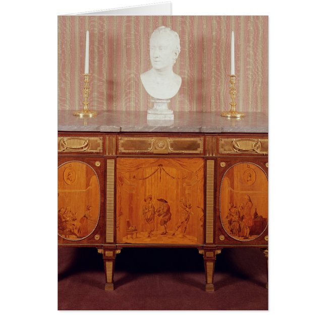 Commode 1776-79 hälsningskort (Framsidan)