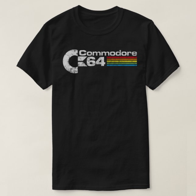 COMMODORE 64 Merchandise T Shirt (Design framsida)